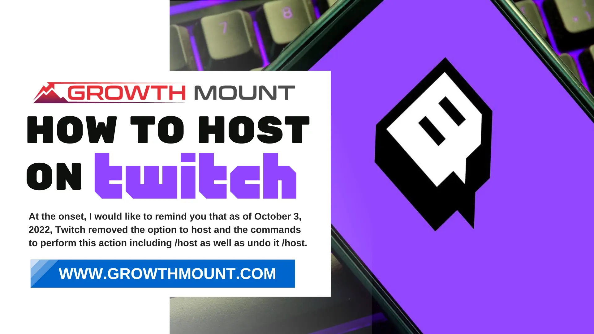 How To Host On Twitch and Suggest Channels GrowthMount
