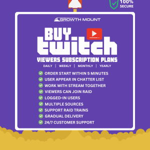 Features GrowthMount Offer for Twitch Viewers