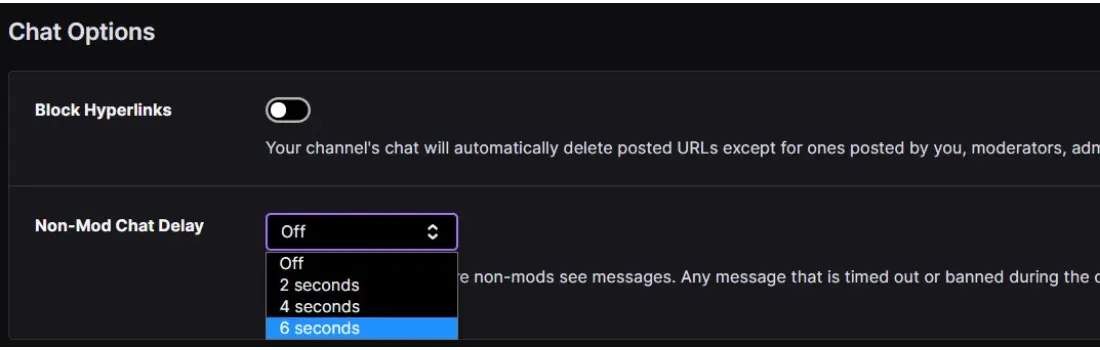 Enable Chat Delay