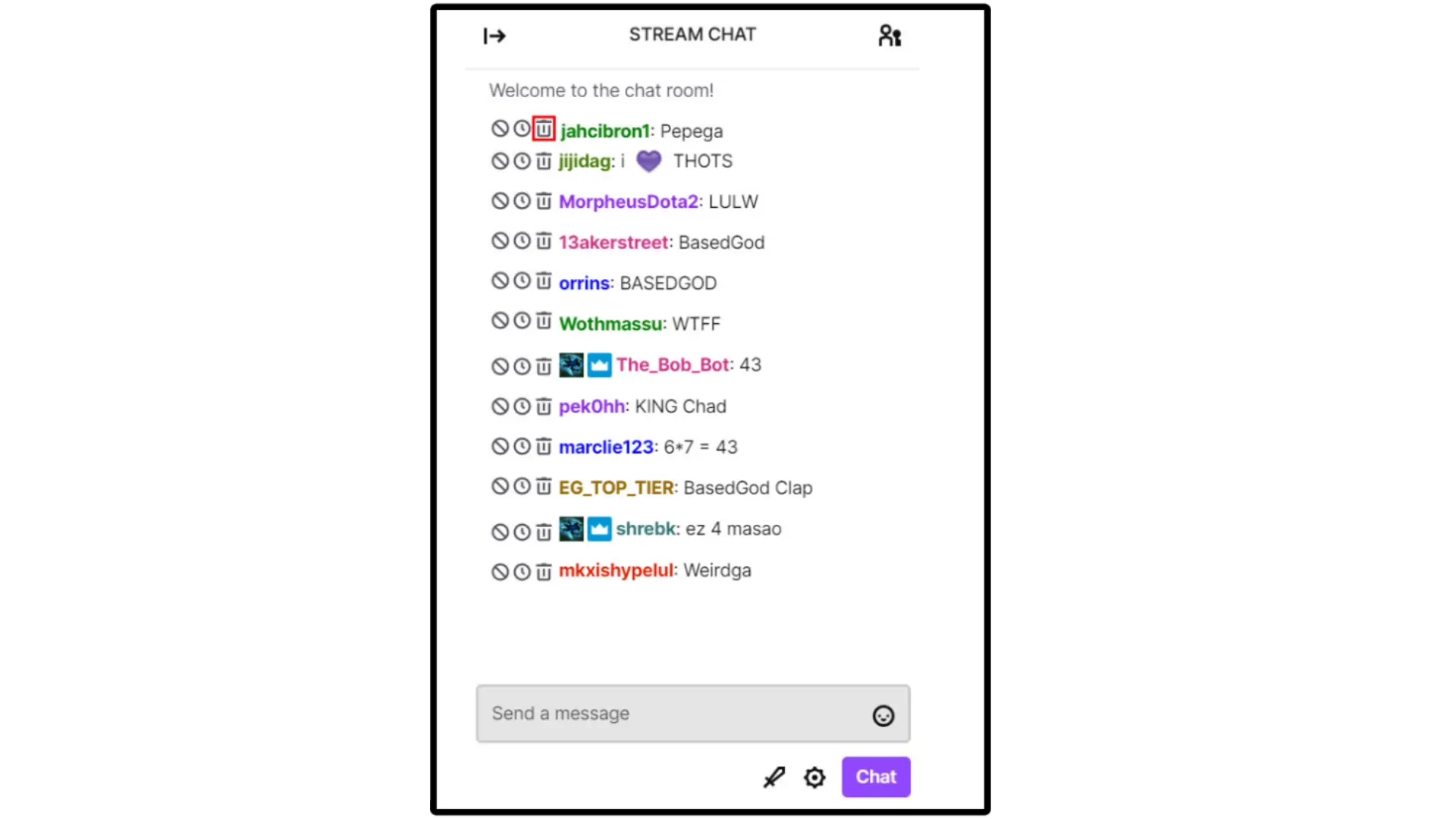 Using The Twitch Built-in Chat