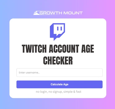Twitch Account Age Checker